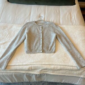 Abercrombie & Fitch Light Gray Cardigan